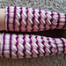 Leg warmers Diagonal ribbing pattern