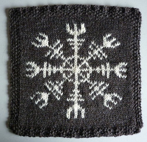 Ravelry: Magickal Throw: Helm of Awe or Aegishjalmr pattern by Erssie