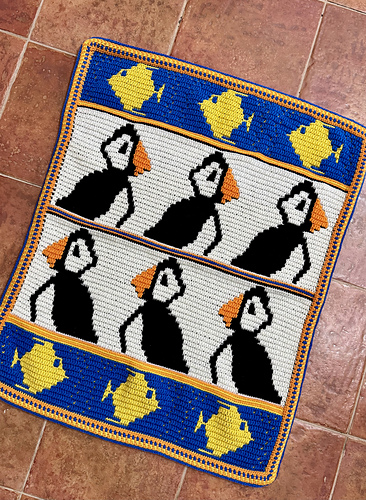 Perky Pufflings - Mosaic Crochet Motifs