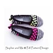Gems and Stripes Slippers pattern 