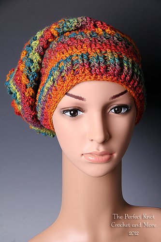 Hurricane Spiral Slouchy Hat