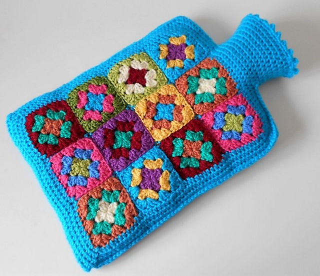 Ravelry Hot Water Bottle Cover pattern by Shelley