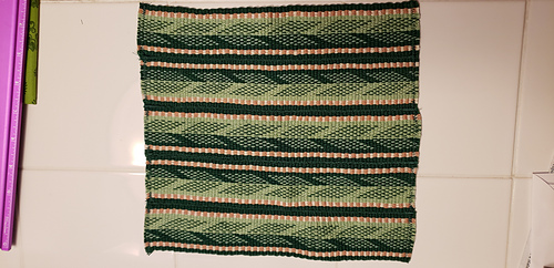 This is the sewn fabric, already fused with interfacing. Makes such a pretty design!