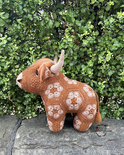 Hewie Den afrikanske blomster Highland-kuen - selina page