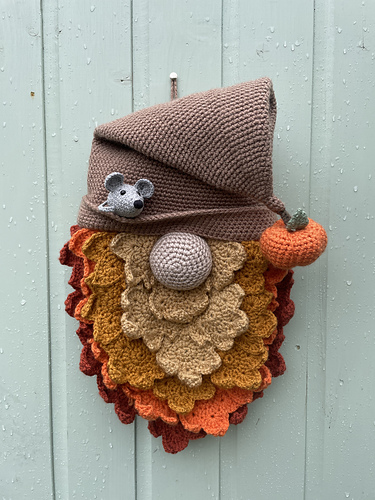 Gonk Gnome Autumn Fall Wreath