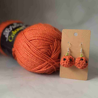 easy crochet pumpkin earrings free pattern for beginners