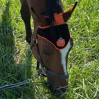 simple halloween horse bonnet crochet pattern free