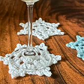 free winter snowflake crochet coaster pattern