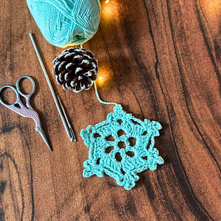 holiday table crochet snowflake coaster pattern free