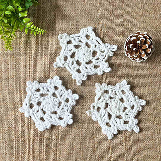 easy winter coaster crochet pattern