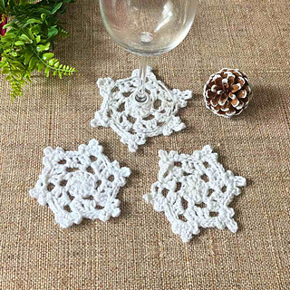 easy winter coaster crochet pattern