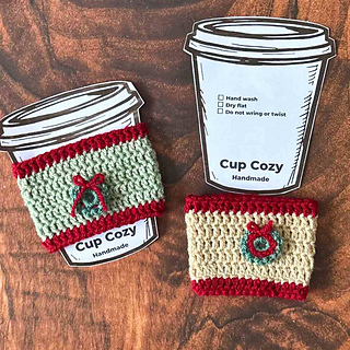 Easy Christmas Cup Cozy Crochet Pattern