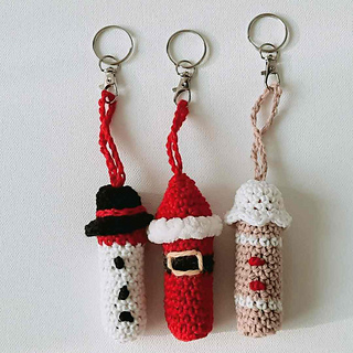 Christmas lip balm holder crochet patterns