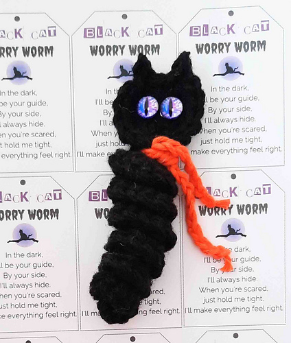 halloween black cat crochet pattern