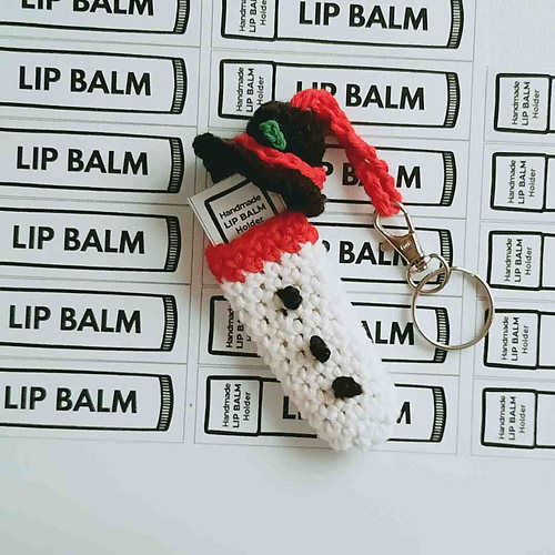 Easy snowman lip balm holder