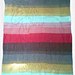 Ashleigh Heckathorn Yarn: Lion Brand Yarn,
Two Cakes. Hook: Size F/4.00mm. 40in x 60in 
It almost fits my queen size bed perfectly