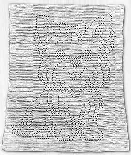 Bonnie Heurer: Yarn: 
Bernat Baby Sport, Hook: Size G. 37in x 29in