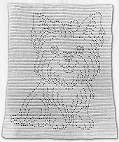 Bonnie Heurer: Yarn: 
Bernat Baby Sport, Hook: Size G. 37in x 29in