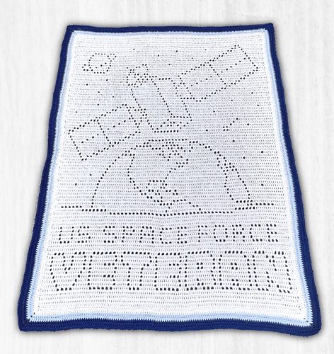 US Space Force Veteran Filet Blanket