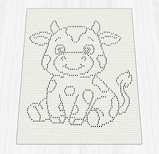 This is a computer-generated preview from my crochet charting software