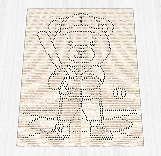 This is a computer-generated preview from my crochet charting software