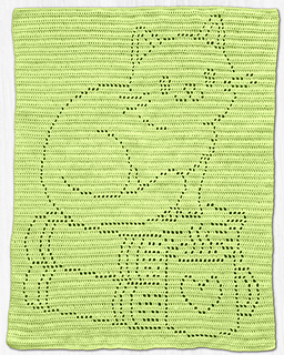 Bonnie Heurer: Bernat Baby Sport. Hook: Size G. Dimensions: 29.5in x 36.5in.