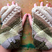 Falling Leaf Fingerless Mitts pattern 