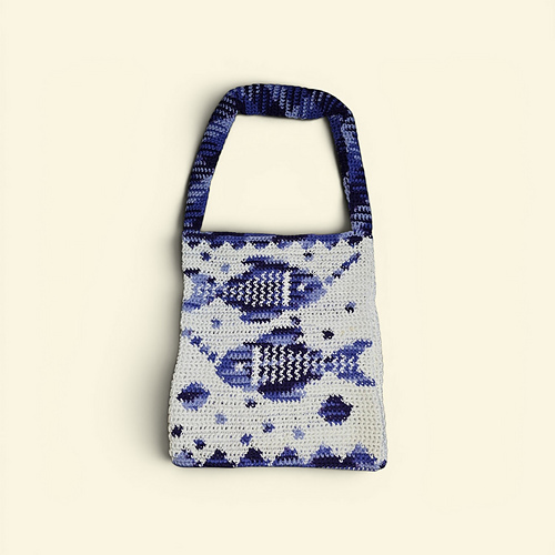 double fish tote bag