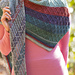 Embossed Diamonds Shawl pattern 