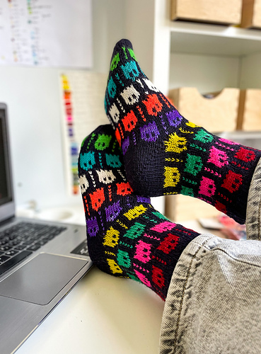 Retro Gamer Sokker - Stone Knits