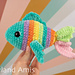 Plush Rainbow Fish pattern 