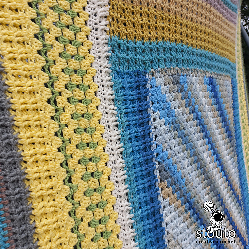 Fresh Look at Ravelry July Blues Mix And Match Crochet Blanket Pattern By