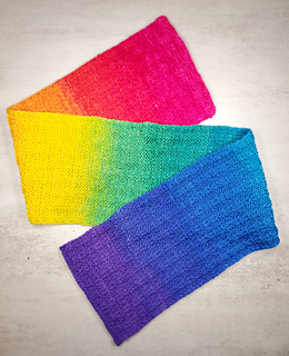 Upside Down Rainbow Scarf