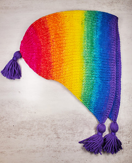 Upside Down Rainbow Hood