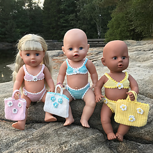 Bikini til Baby Born - Marianne Olsen
