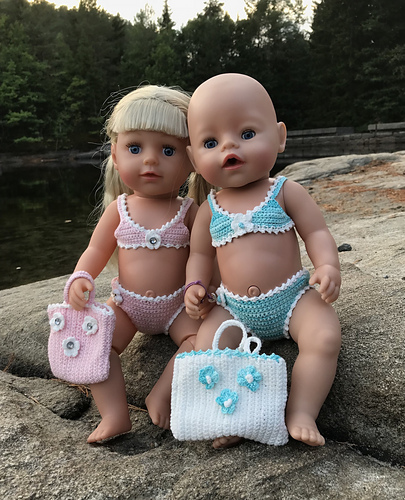 Bikini til Baby Born - Marianne Olsen