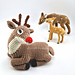 Rudolph The Sitting Reindeer pattern 