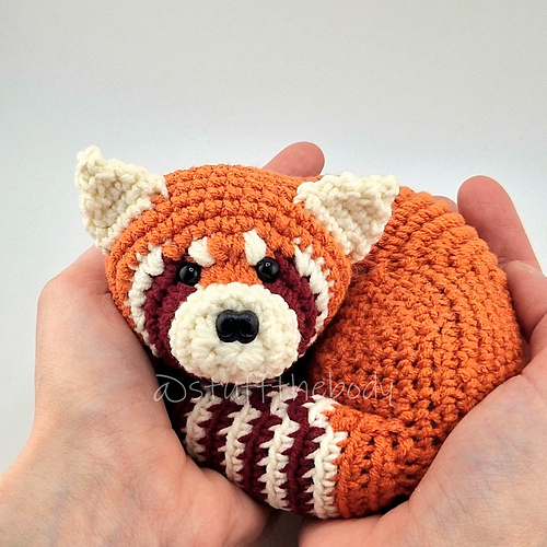 Curled Up Red Panda