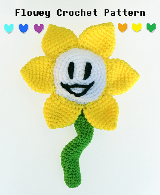Felted Happy Yellow Flower Sculpture Gifts for Undertale Lovers Needle