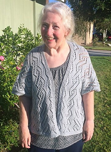 Ravelry: Diamond Lace Ruana pattern by Kaitlin Barthold