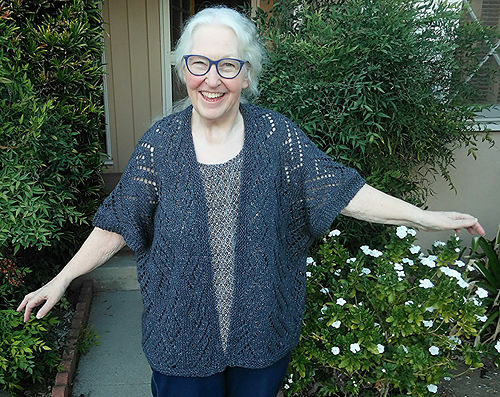 Ravelry: Diamond Lace Ruana pattern by Kaitlin Barthold
