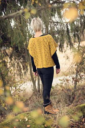 Høstløv Croptop - Bladet garn