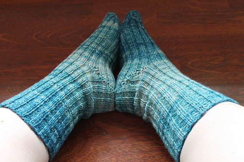 Damesokker i vrangbordstrikk - Susann Eggen Karlsson