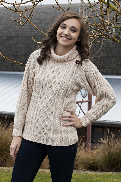 Ravelry: Lattice Knit Sweater pattern 