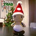 Super Mario Toad for Christmas pattern 