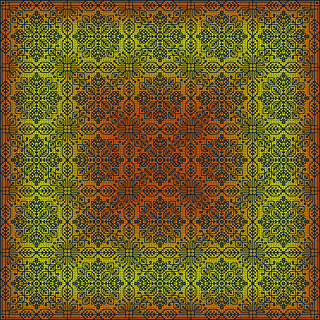 Digital Layout for the Blanket Worked in the Round – Non-Solid Background Version