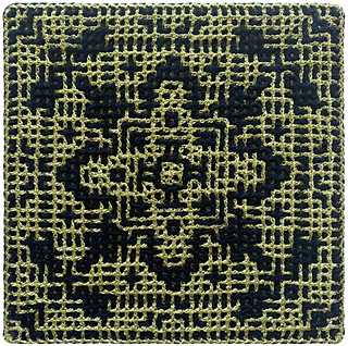 Interlocking Filet Crochet, WS, Motif 2