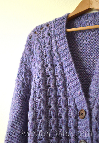 Essential Cupro Crop Cardigan, Celeste