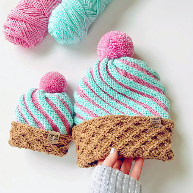 Knitted Almond Cream Hat