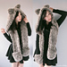 Hooded Timber Wolf Scarf photo 3